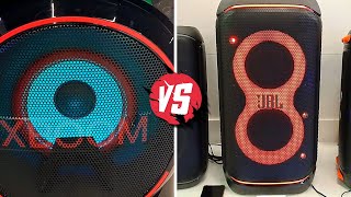 🥵JBL PartyBox STAGE 320 vs LG XBOOM RNC9 HIGH POWER BASS BATTLE 🔊🔥 [upl. by Nibur631]