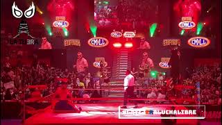 91 Aniversario CMLL Arriban al cuadrilátero Hechicero Esfinge Euforia y Valiente [upl. by Enahc]