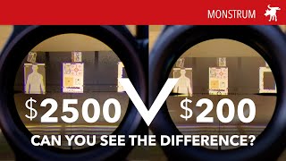 Monstrum Panzer vs Vortex Razor How does a 200 scope compare to a 2500 [upl. by Trudnak]