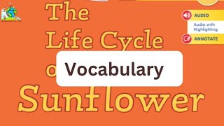 The Life Cycle of a Sunflower vocabulary  U2 L2  myView Literacy GRADE 1 [upl. by Opal]