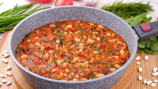 Вкусная Фасоль с овощами в томатном соусе Аппетитное овощное блюдо с фасолью в томате [upl. by Erreid]