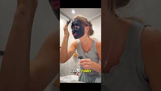 Funny Prank Woman Scares Husband in the Dark with Hilarious Face Mask [upl. by Ragde]