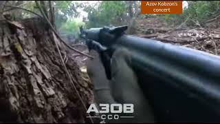 Ukraine war footage 154 Azov sends Katsapov to Kobzons concert [upl. by Ketty385]