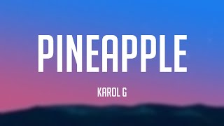 Pineapple  Karol G Letra 🎈 [upl. by Ailesor]