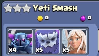 How to get 3 Star in Yeti SmashClash of clans video shorts supercell ytshorts [upl. by Ecnaiva]