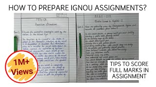 How To Prepare IGNOU Assignments Score Full Marks Guaranteed IGNOU Assignments [upl. by Esmerolda]