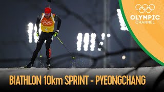 Mens 10km Sprint  Biathlon  PyeongChang 2018 Replays [upl. by Leynad]