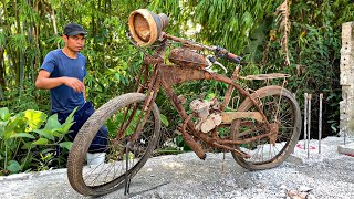 Motorized Bicycle Restoration  Restore Bicycle FLYER DELUXE 6 Forgotten [upl. by Omixam136]