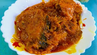 MAAN KOCHU DIYE MACHER KALIA RECIPE 🤤 ll BENGALI TRADITIONAL DISH ll MUST TRY 👆 [upl. by Snahc]