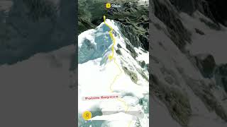 Mont Blanc 🏔️ mountains inspiration 2024 trip treking hiking passion shortvideo shorts [upl. by Anauqal]