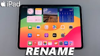 How To Change Device Name On iPad [upl. by Leirbaj]