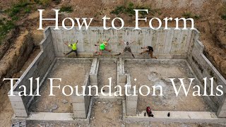 How to Form Tall Foundation Walls [upl. by Woolley]