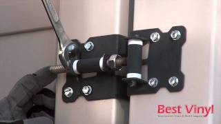 How to adjust gate hinges Best Vinyl [upl. by Gerri922]