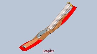 Stapler Volume1 Video Tutorial  SolidWorks [upl. by Tri976]