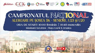 Campionatul National 5 km alergare pe șosea Seniori U23 U20  pe canalul FRAtletism [upl. by Hogg]