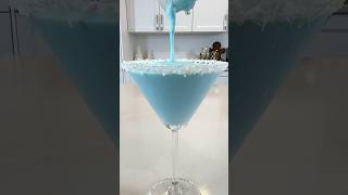 Jack Frost Drink ❄️ christmas drink cocktail mocktail satisfying viralvideo fypシ゚viral fyp [upl. by Nessah581]