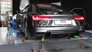 Audi R8 V10 Plus soundfile on BAPRO dyno Speakers ON [upl. by Fassold]