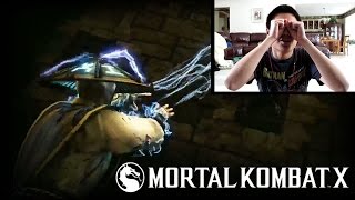 Mortal Kombat X  Raiden Gameplay unCAGEDgamez Reaction [upl. by Satsok]