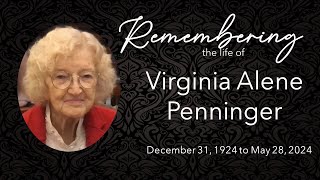 Virginia Penninger Memorial Service  061524 [upl. by Keldah]