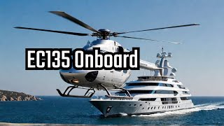 Landing an EC135 onboard a superyacht [upl. by Abil654]