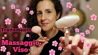 ROLEPLAY ESTETISTA MASSAGGIO E TRATTAMENTO VISO CON ROLLER al quarzo Asmr Ita [upl. by Hutchings797]