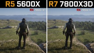 AMD Ryzen 5 5600X vs AMD Ryzen 7 7800X3D  Test in 9 Games RX 7800 XT [upl. by Nnairet]