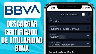 Cómo DESCARGAR Certificado De Titularidad BBVA [upl. by Noraa987]