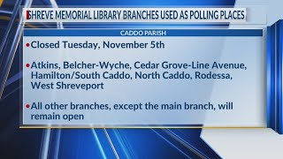 Shreve Memorial Library Branches used as polling places [upl. by Atekin]