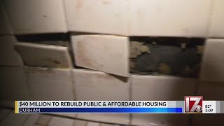 40 million in federal funds to help Durham rebuild public housing [upl. by Aniraz]