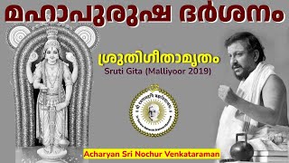 മഹാപുരുഷ ദർശനം Sri Nochur Swami Bhagavatha SathramSruti Gita Malliyoor 2019 [upl. by Tony643]