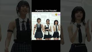 Hyeonju Live Vocals 🎤🐿️ unis hyeonju [upl. by Denys710]