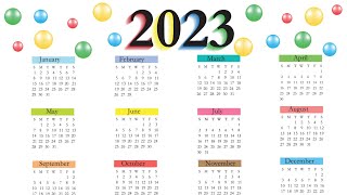 Calendar 2023 with Holidays  Kalendar 2023  indian festival with holidays 2023  Compedu knowledge [upl. by Aniala588]