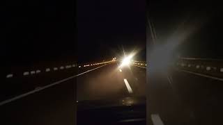 Bundelkhand expressway at night near Banda [upl. by Sellma]