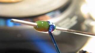 Devardi Dichroic Glass Hothead Torch Encasing Lampwork Bead Making Tutorial [upl. by Maxy971]