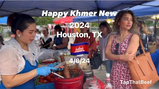 Happy Khmer New Year 2024 Houston TX 4624 tapthatbeef khmernewyear2024 cambodian khmerusa [upl. by Yeliab]