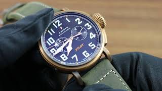 Zenith Pilot Type 20 Chronograph Extra Special Showcase Review [upl. by Atalanti460]