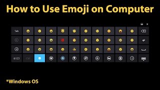 How to Use Emoji on Computer Windows 8 amp newer [upl. by Ynnatirb]