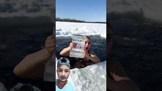 Ice photo shorts frozen ice winter cold swimming icequeen winterphotography [upl. by Samid]