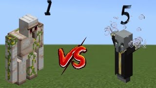 1 IronGolem Vs 5 Evokers Minecraft wars [upl. by Verne999]