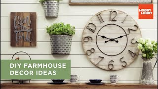 DIY Farmhouse Decor Ideas  Hobby Lobby® [upl. by Htebazil]