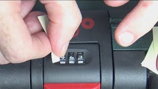 How to Unlock Suitcase With Combination  How To Change Lock Number [upl. by Akenna]