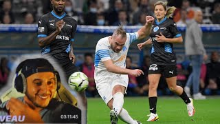 SOSO MANESS REACT quotLES COULISSES DU MATCH DES LEGENDES  OM VS UNICEFquot 😲 [upl. by Yenattirb]