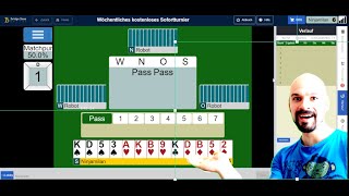 BBO Wöchentliches Kostenloses Sofortturnier 134  Missfit Abbruch [upl. by Akelahs]