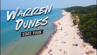 The Best State Park Beach Warren Dunes State Park Michigan Camping and Hiking Plus New Buffalo [upl. by Saraiya]