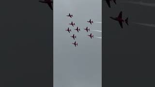 Stunning red arrows performance at the cosford airshow 2024 ✈️ 😧 [upl. by Eenat]