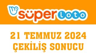 Süper Loto Çekiliş Sonucu 21 Temmuz 2024 [upl. by Ansell]