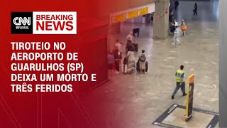 Tiroteio no Aeroporto de Guarulhos SP deixa um morto e três feridos  CNN 360º [upl. by Ylrebme]