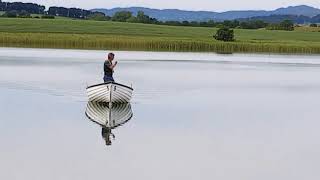 Blairgowrie Fingask Loch one boat out fishing [upl. by Gunilla]