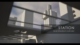 Walkthrough of Blockout Level in Unreal Engine 5  STATION project  UE5 Game Development [upl. by Liahus]