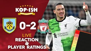 THEY TRIED TO ROB US BUT WE GET THE W ANYWAY  BURNLEY 02 LIVERPOOL  MATCH REACTION LIVE [upl. by Sitoeht]